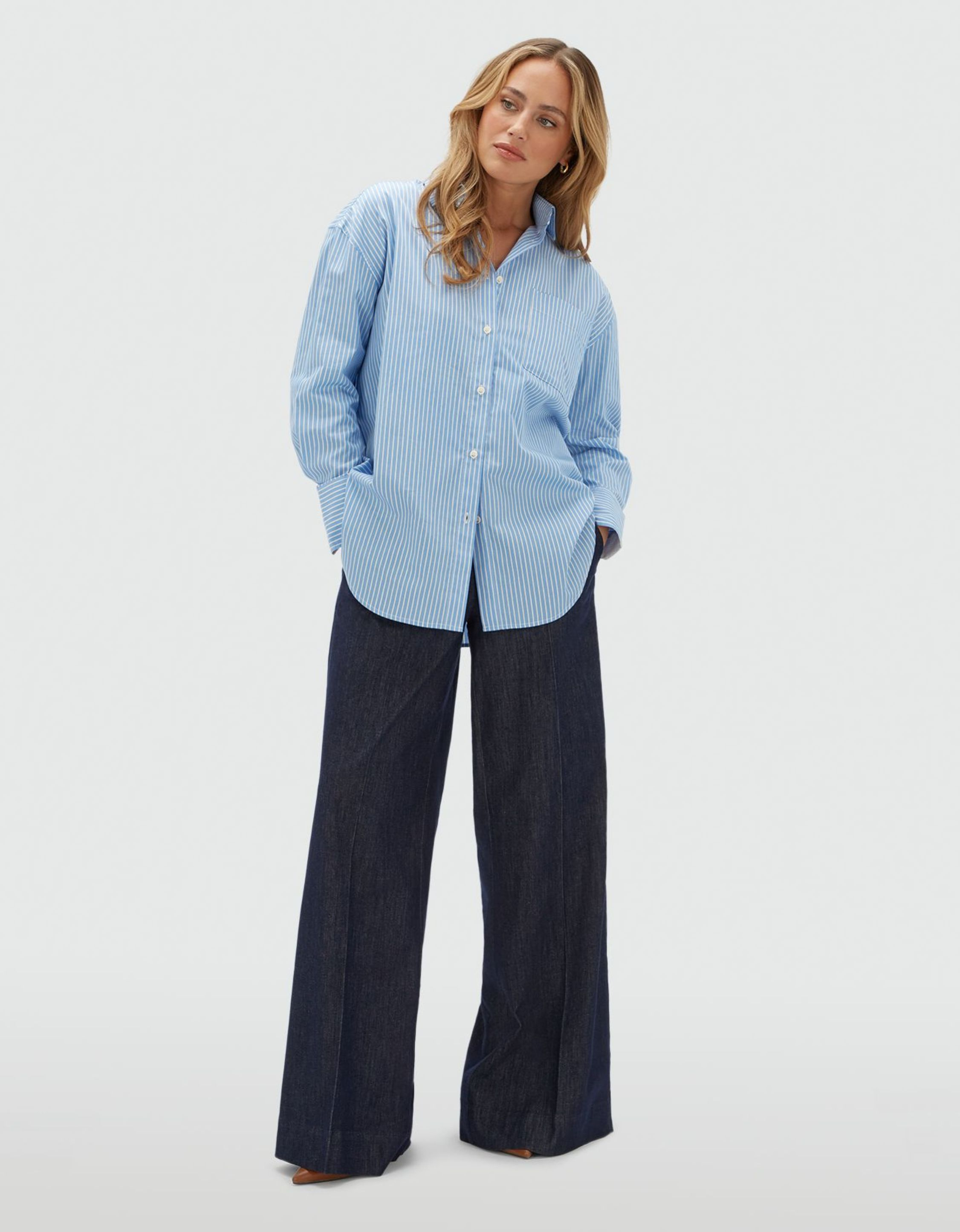 Josh V Sissie Blouses Lichtblauw Jv-2608-0108