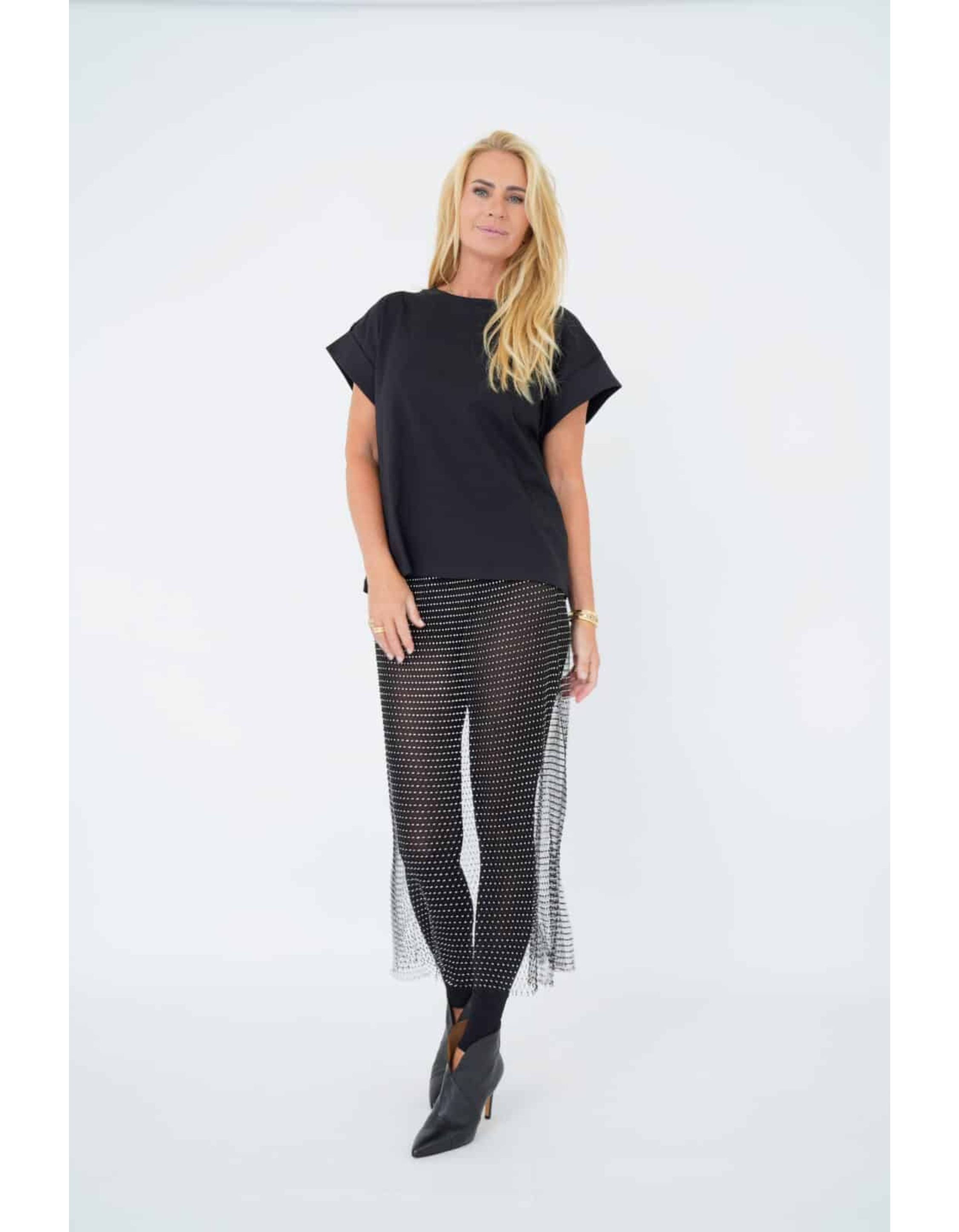 Est'seven Skirt Rokken Zwart Stones