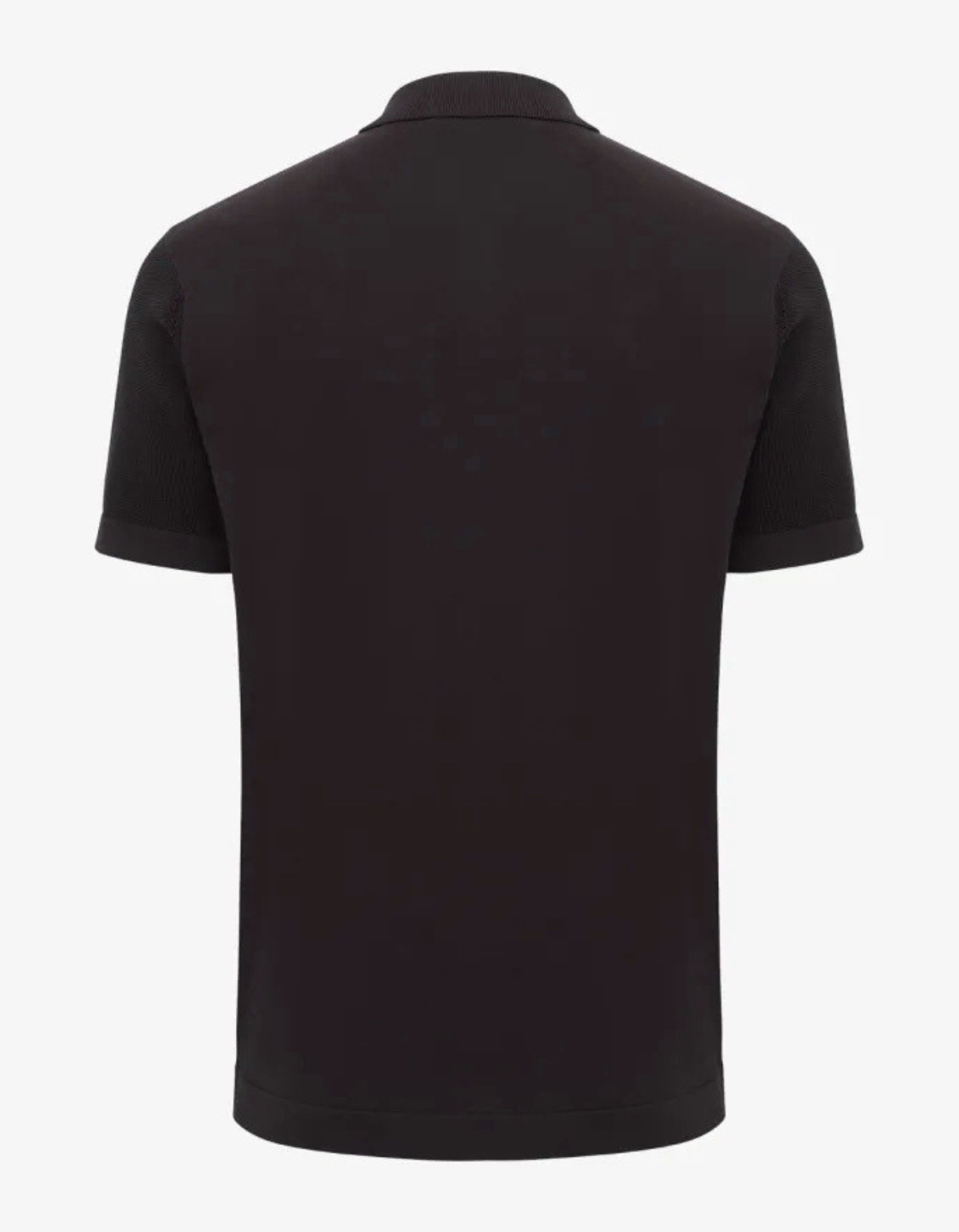 Genti Shirt 8 Buttons Ss Vesten Zwart K4125-1260