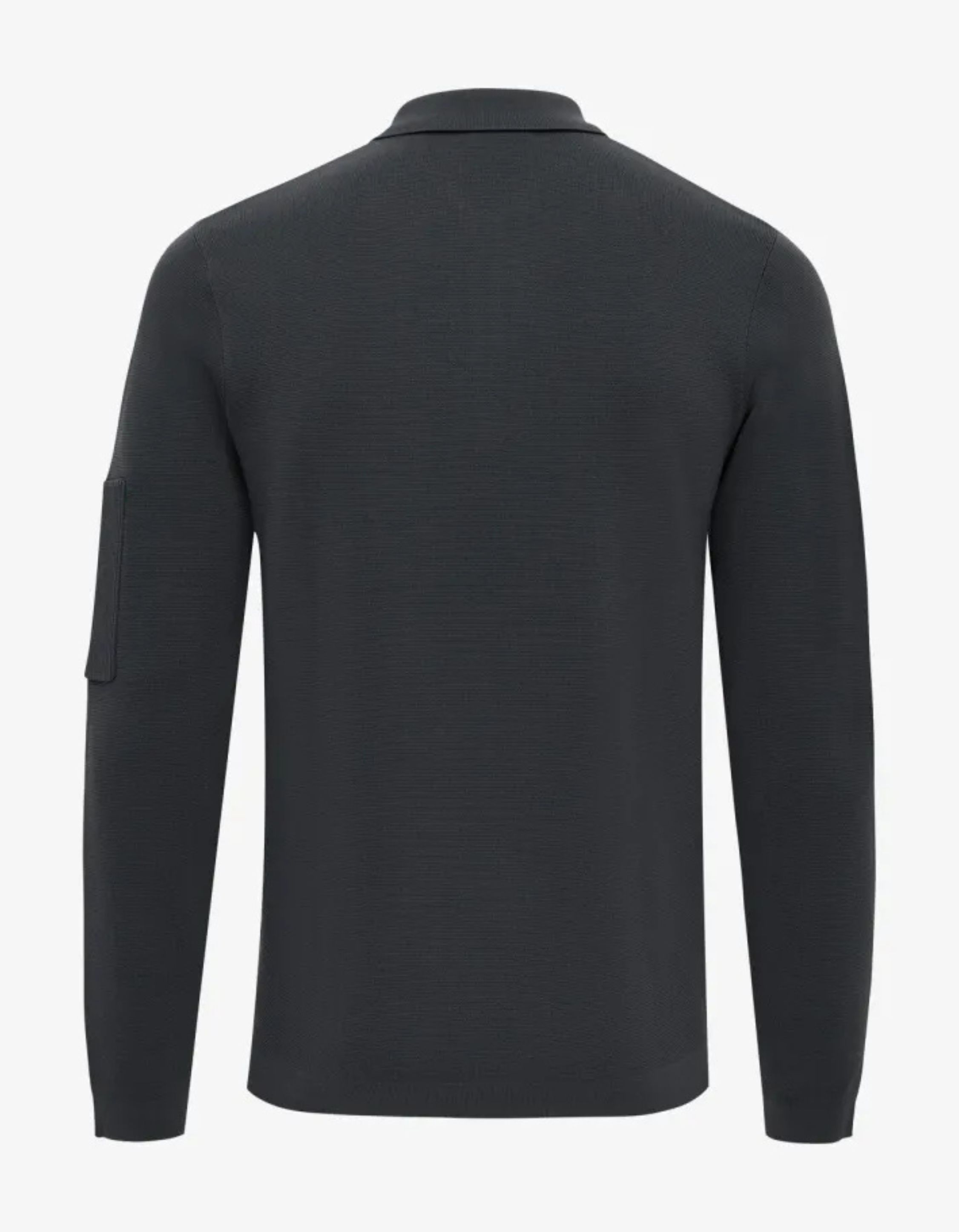 Genti Polo Zip Ls Polos Donkergrijs K4117-1258