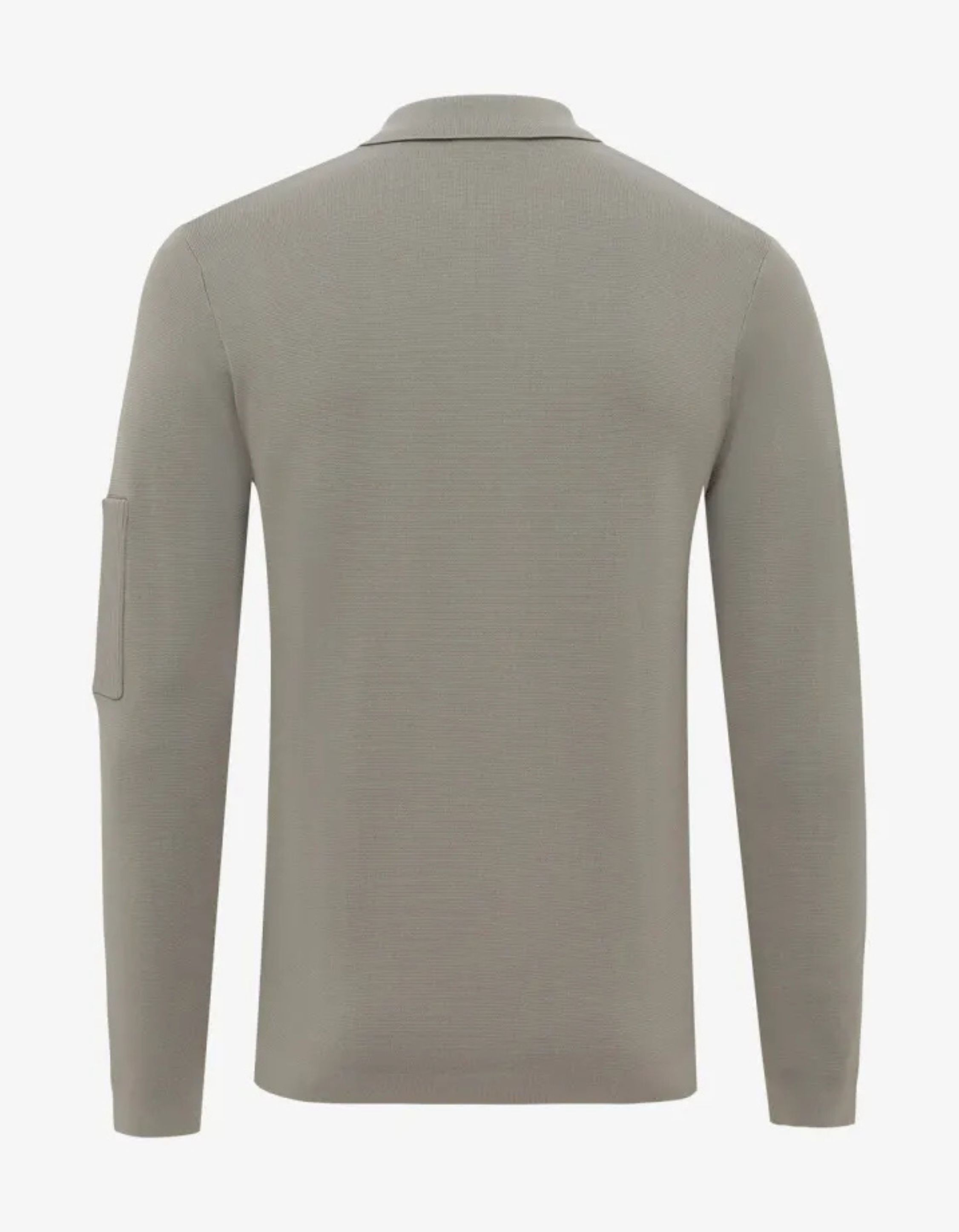 Genti Polo Zip Ls Polos Groen K4117-1258