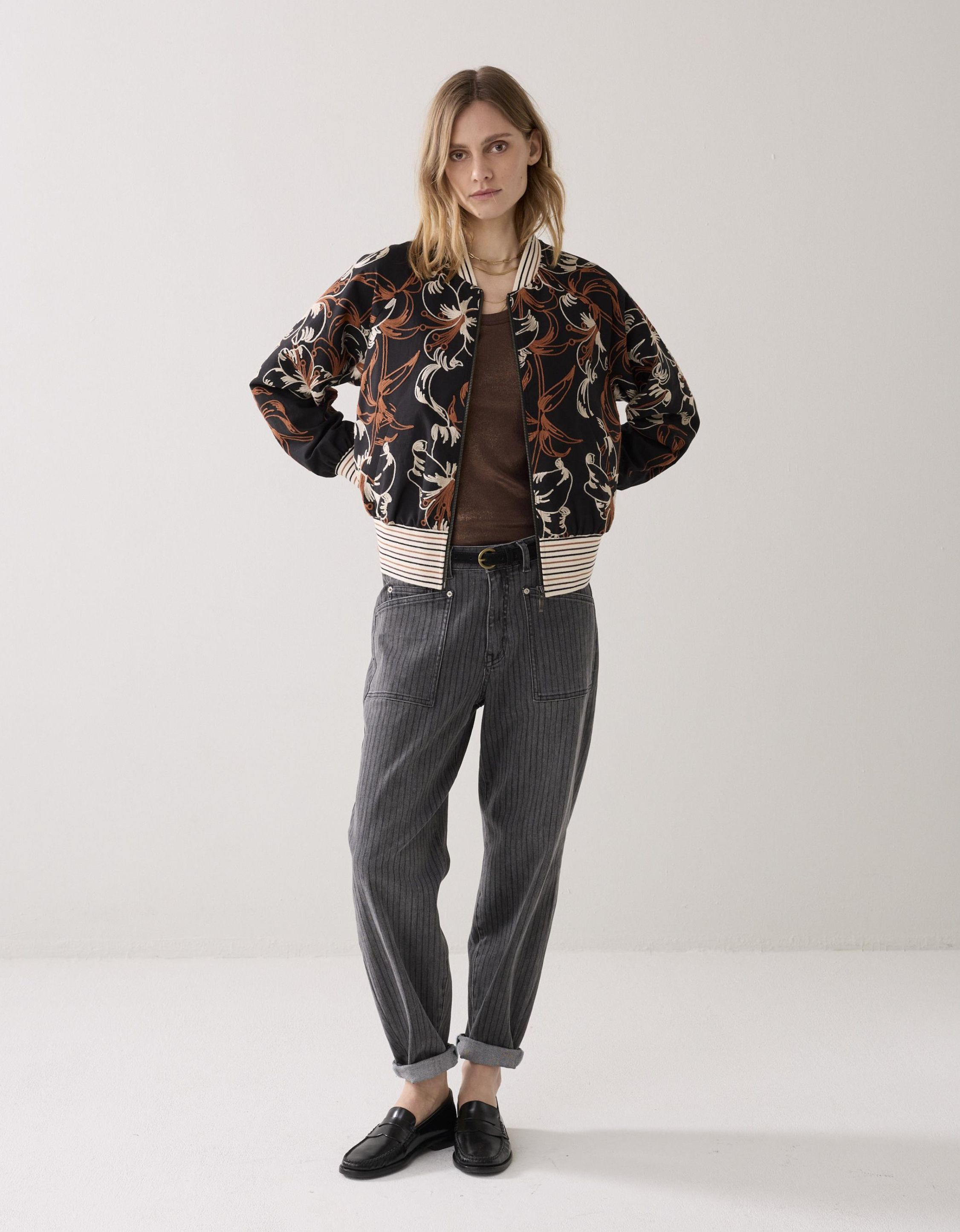 Summum Jacket Embroidered  Zwart 1s1302-12382