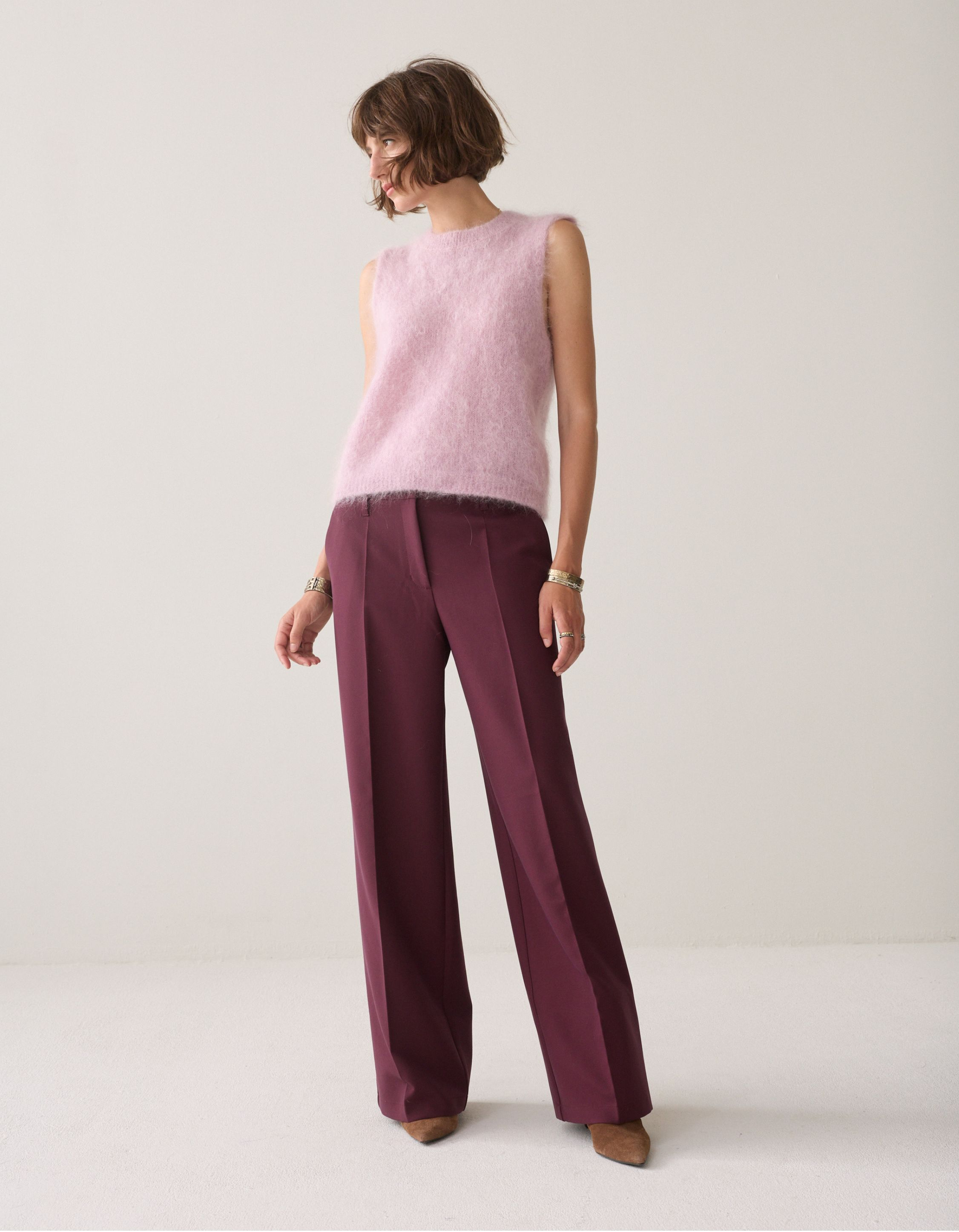 Summum Trousers Foam Uni Pantalons Bordeaux 4s2369-11680