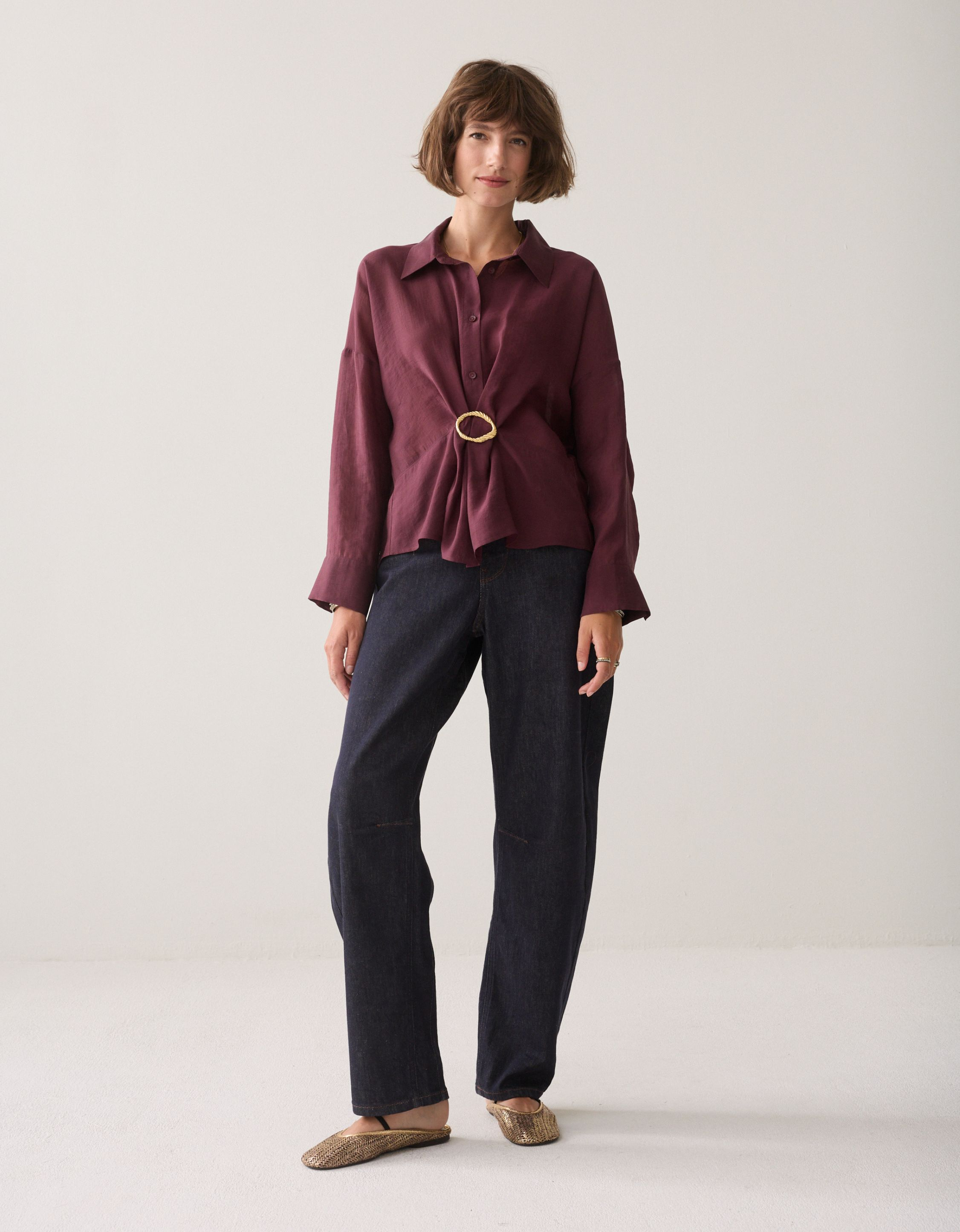 Summum Blouse Lyocell Blend Blouses Bordeaux 2s3524-12492