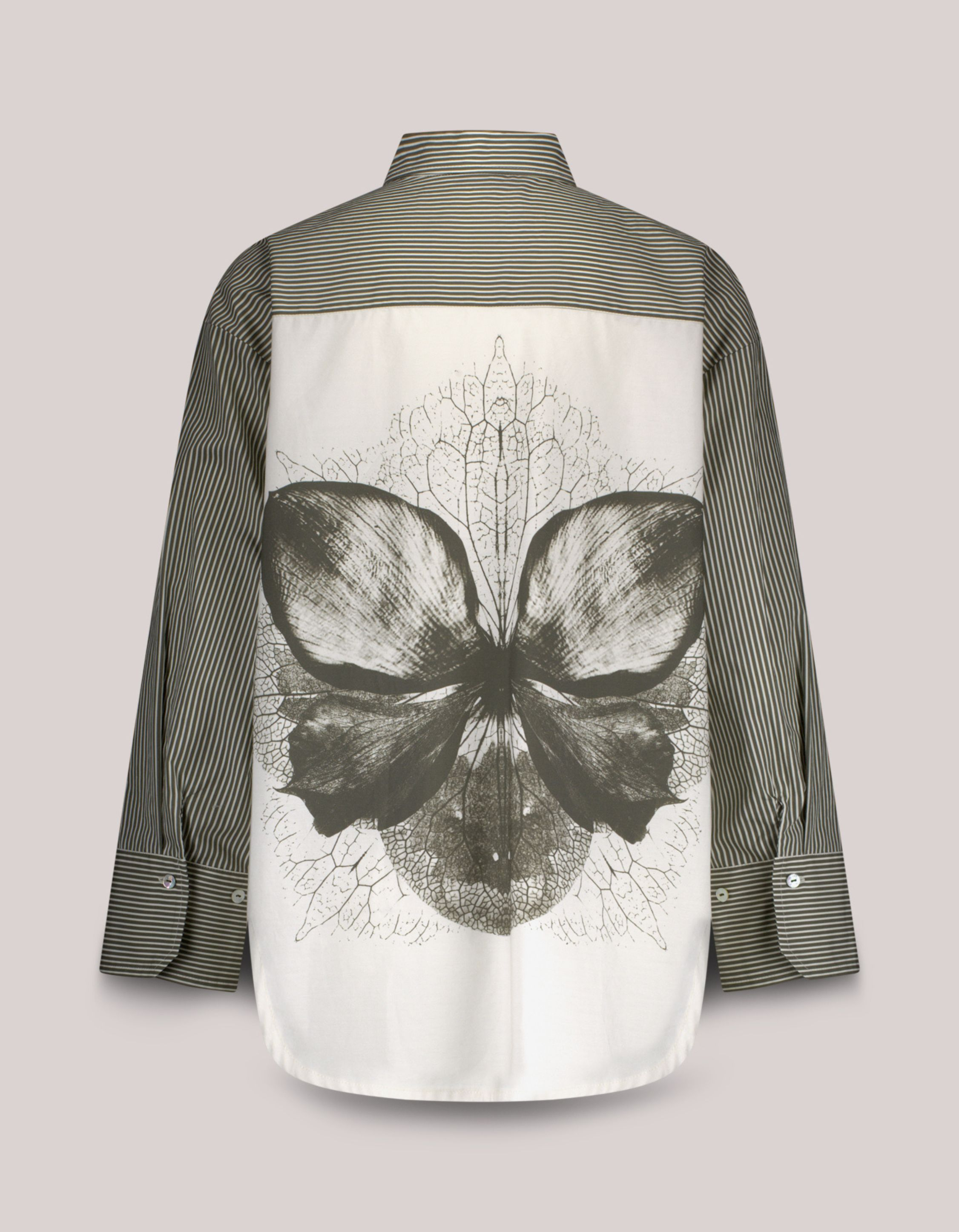 Summum Blouse Big Flower Cotton Blouses Khaki 2s3347-12271