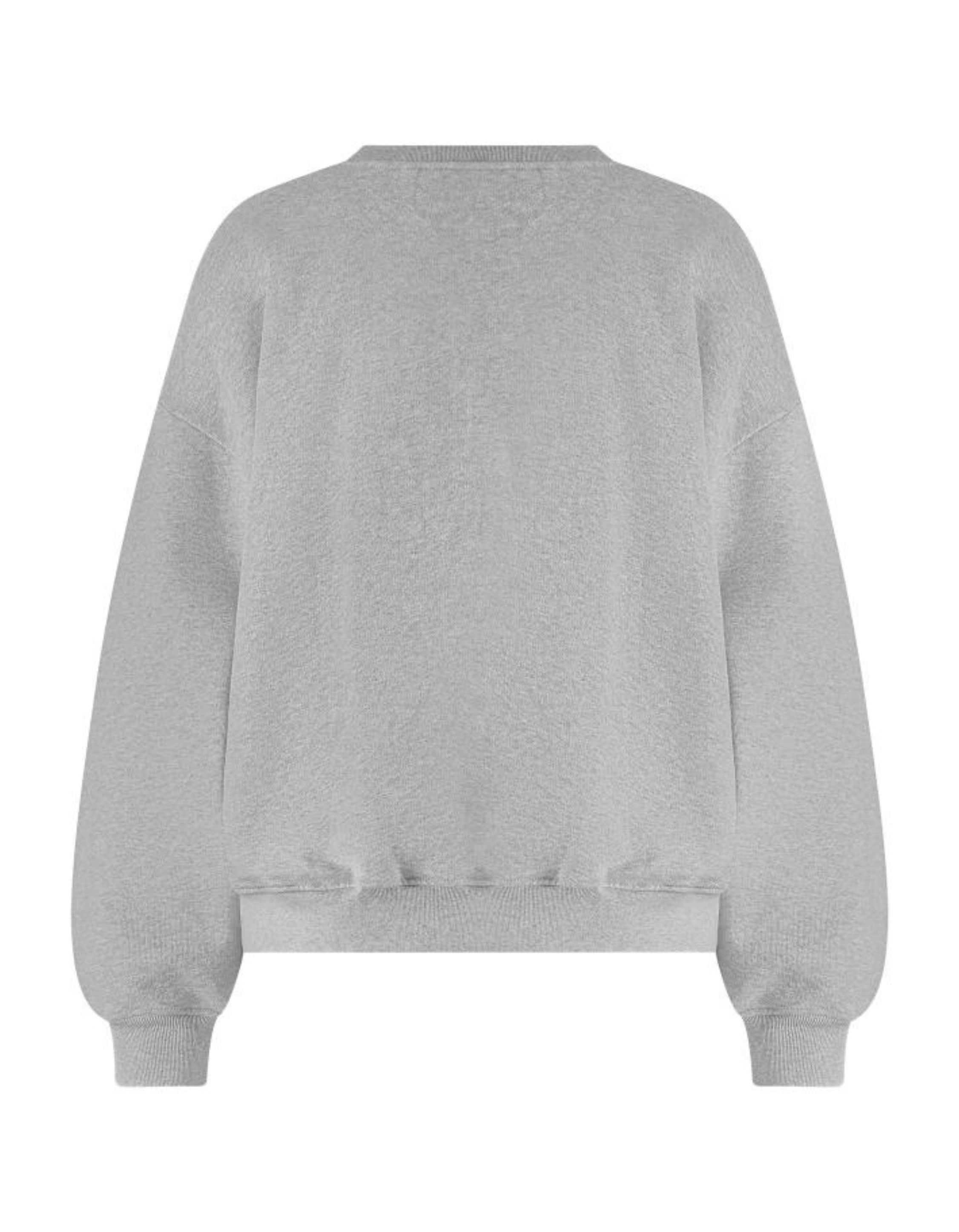 Nukus Beatriz Pullover Flower Sweaters Grijs Nkf03021