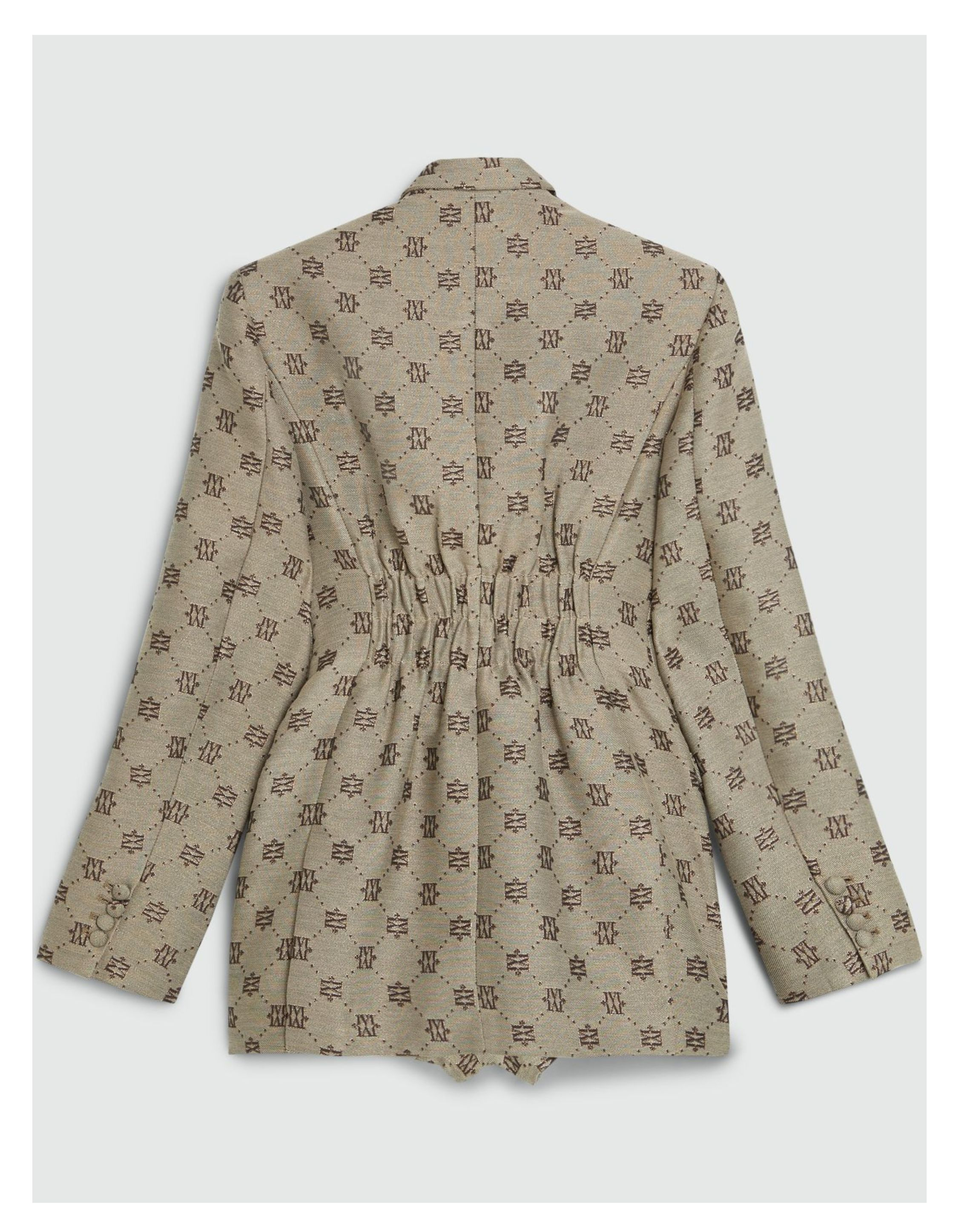 Josh V Estrella Oversized Blazer Dress With Lurex  Bruin Jv-2510-0402