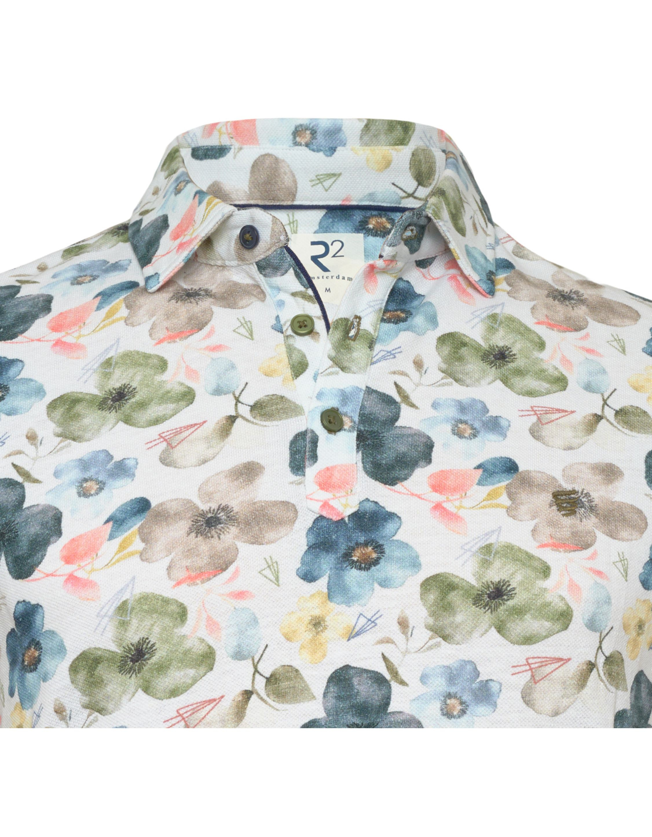R2 132.polo.006 Korte Mouw Overhemden Multicolor 132.polo.006