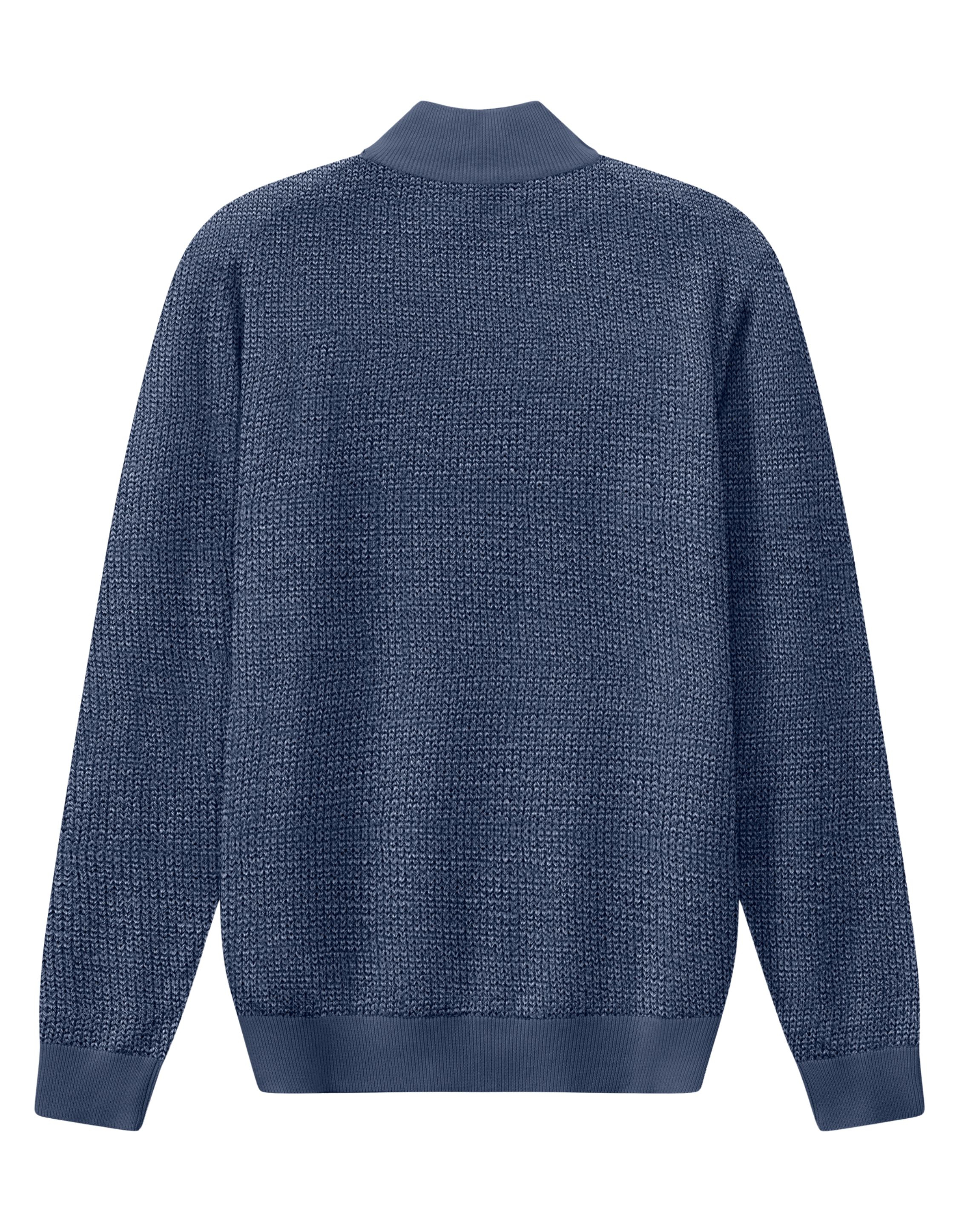 Bugatti Herren Pullover 1/1 Arm  Blauw 7500-15510e