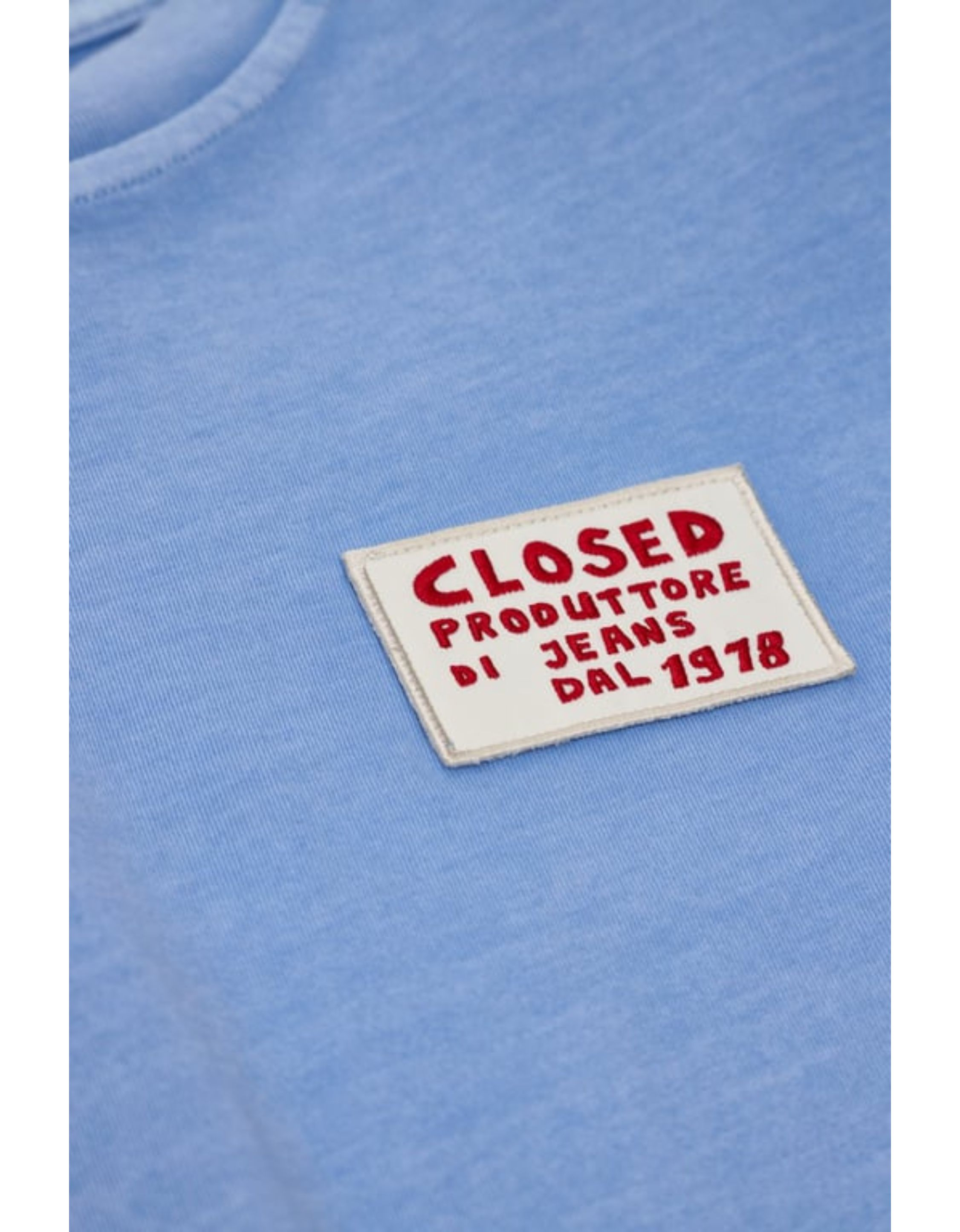 Closed Relaxed T-shirt T-shirts Lichtblauw C95222-44h-13