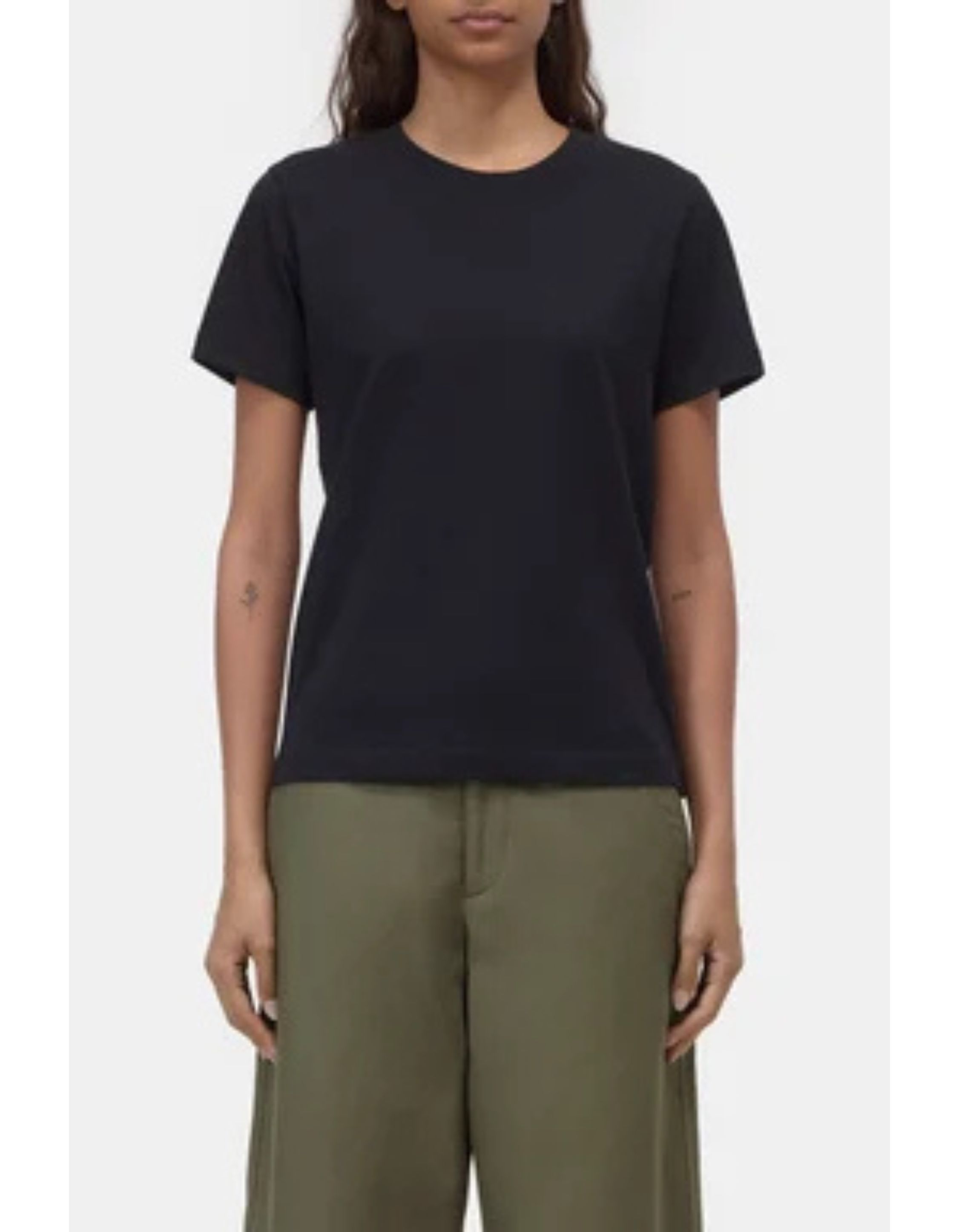 Closed Basic T-shirt T-shirts Zwart C95200-44h-em