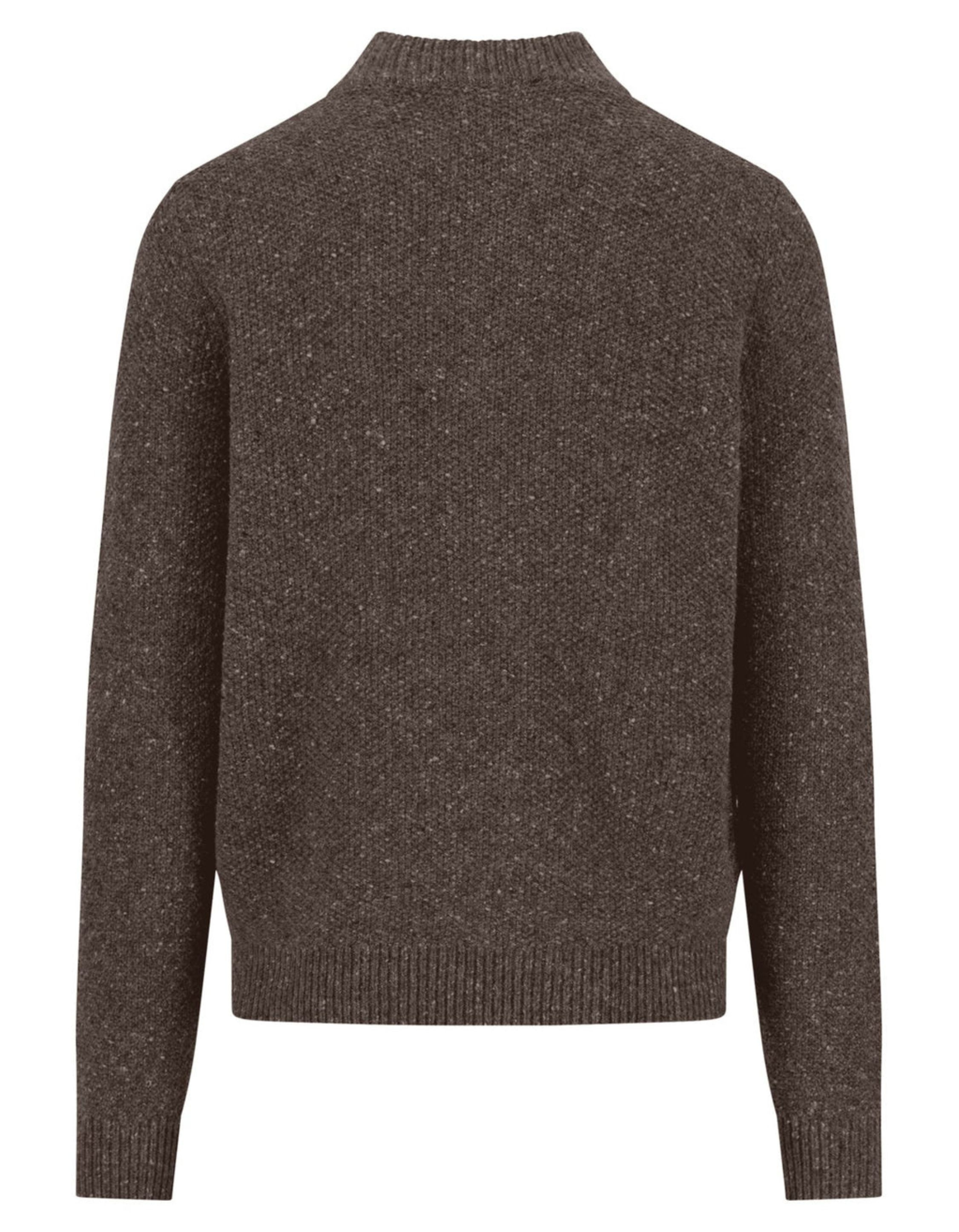 Fynch Hatton Zip Troyer  Donkerbruin 1510360
