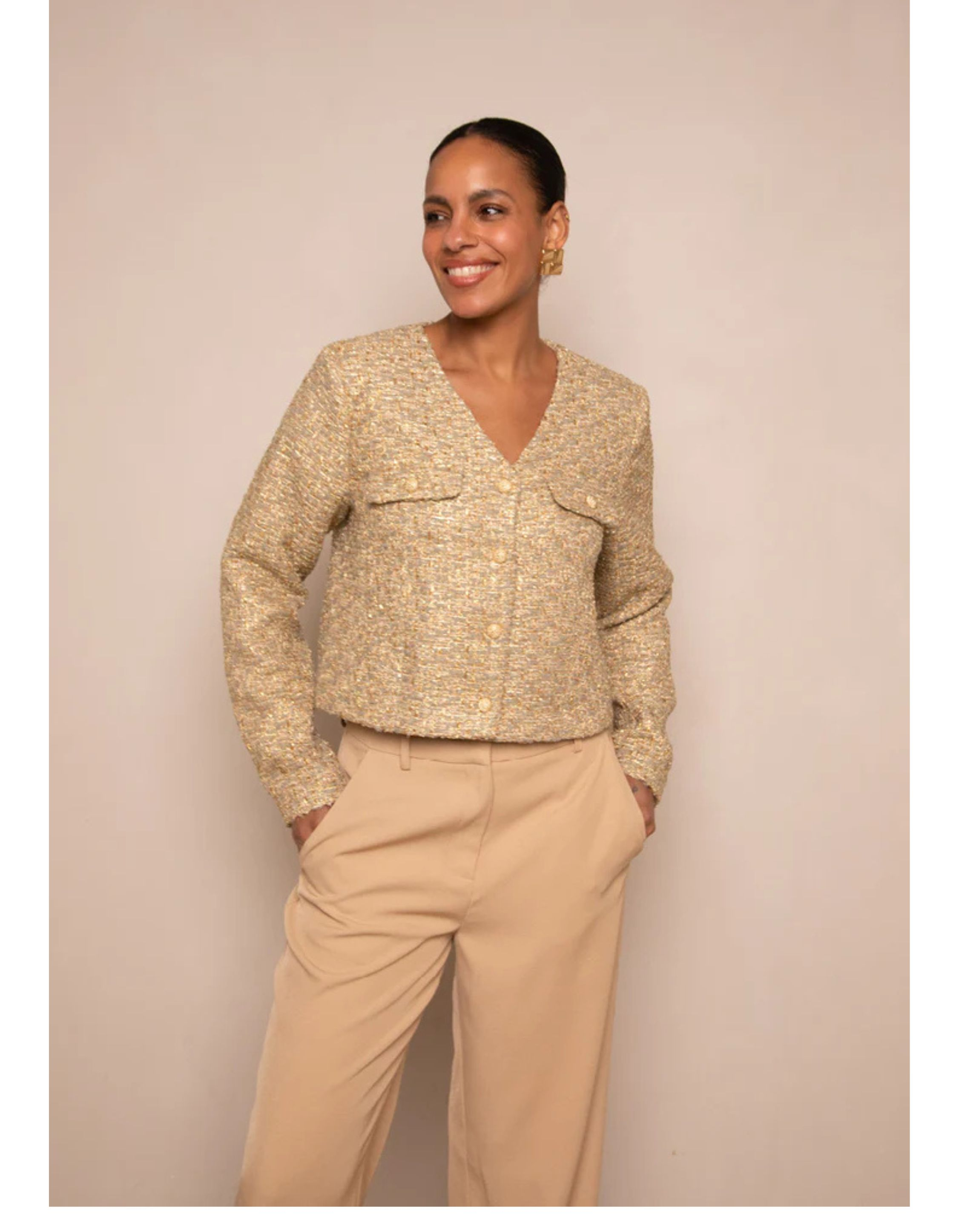 Freebird Jacket  Goud Larissa