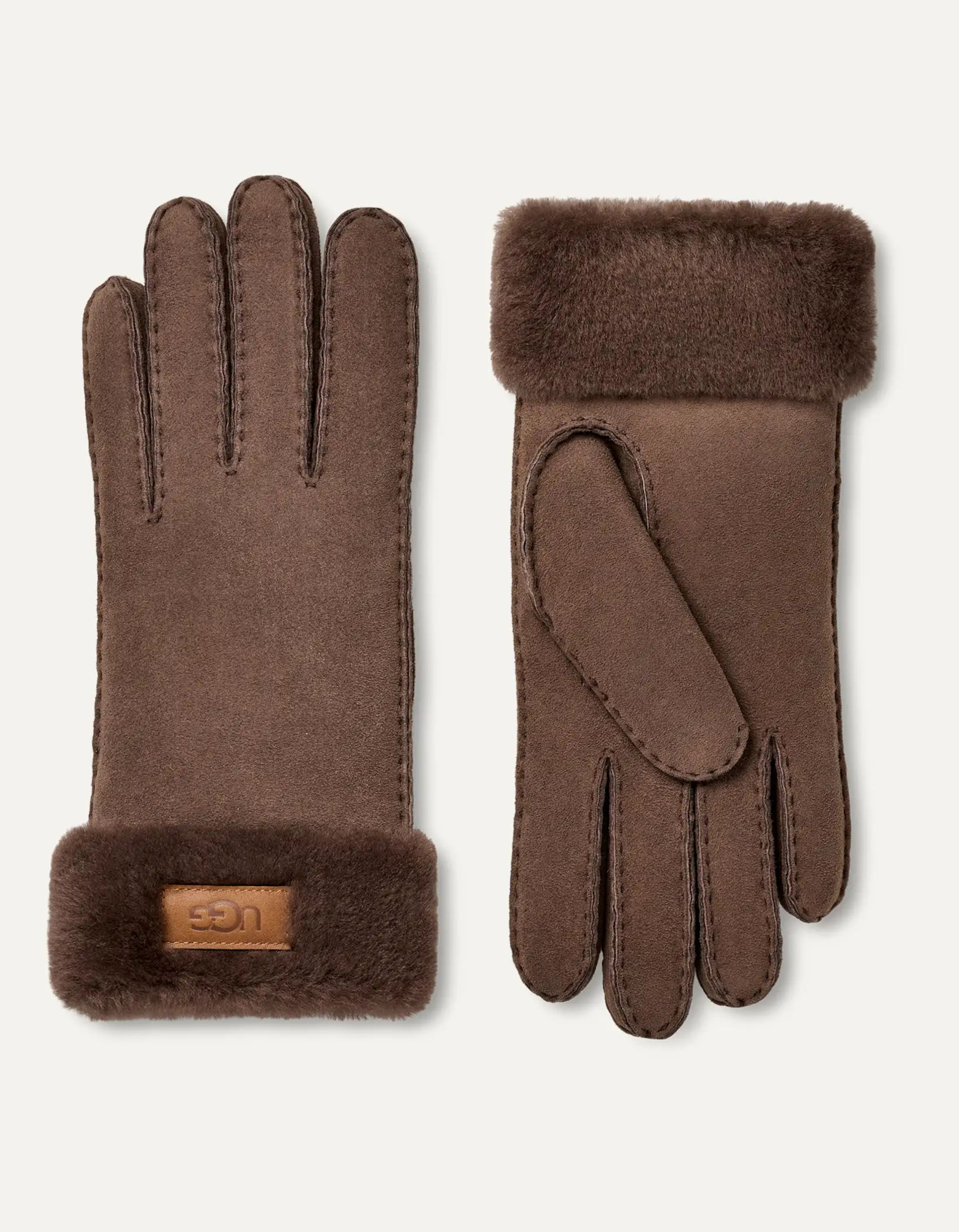 Ugg Turn Cuff Glove Handschoenen Lichtbruin 17369