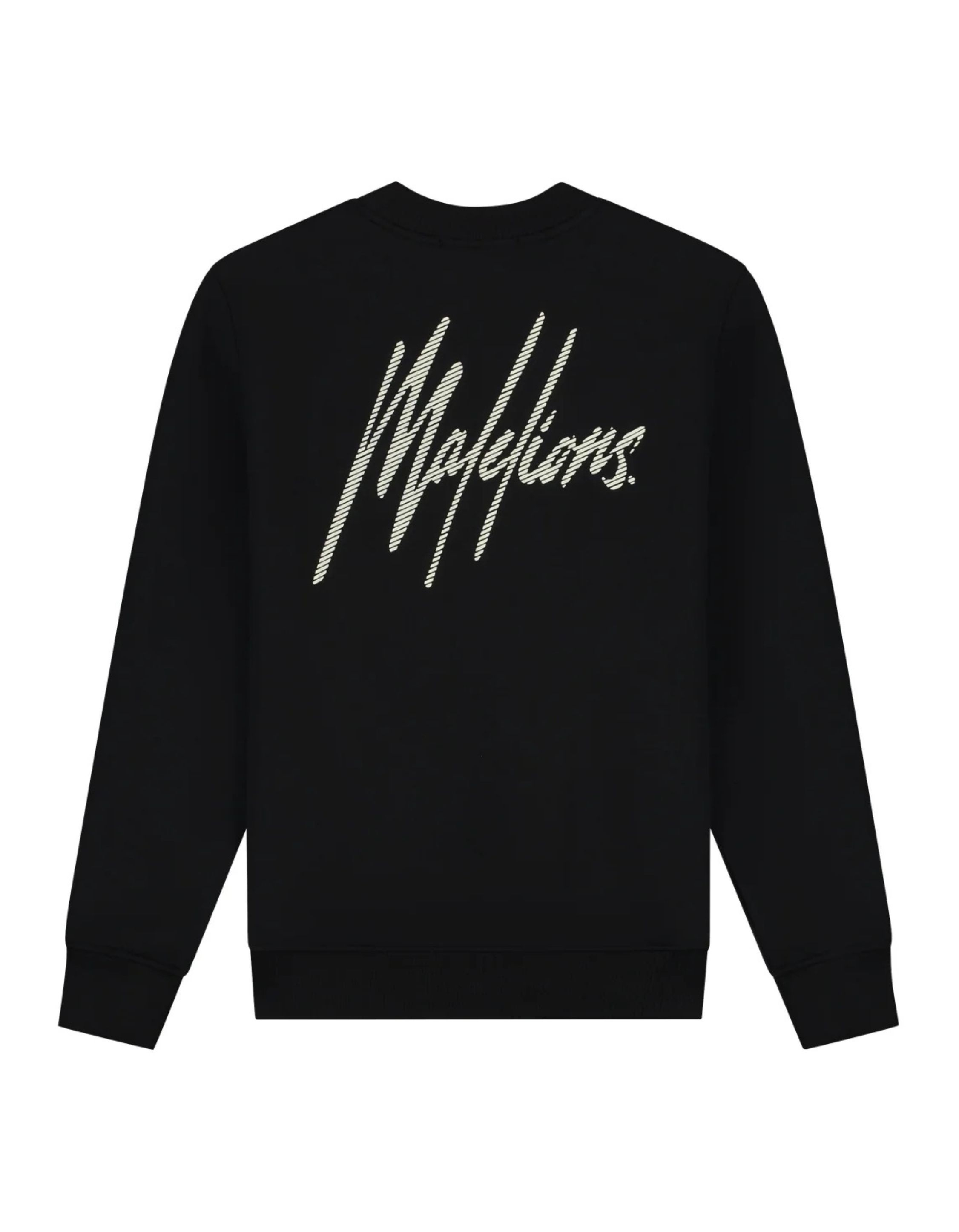 Malelions Striped Signature Sweater Sweaters Zwart Mm1-ss25-05