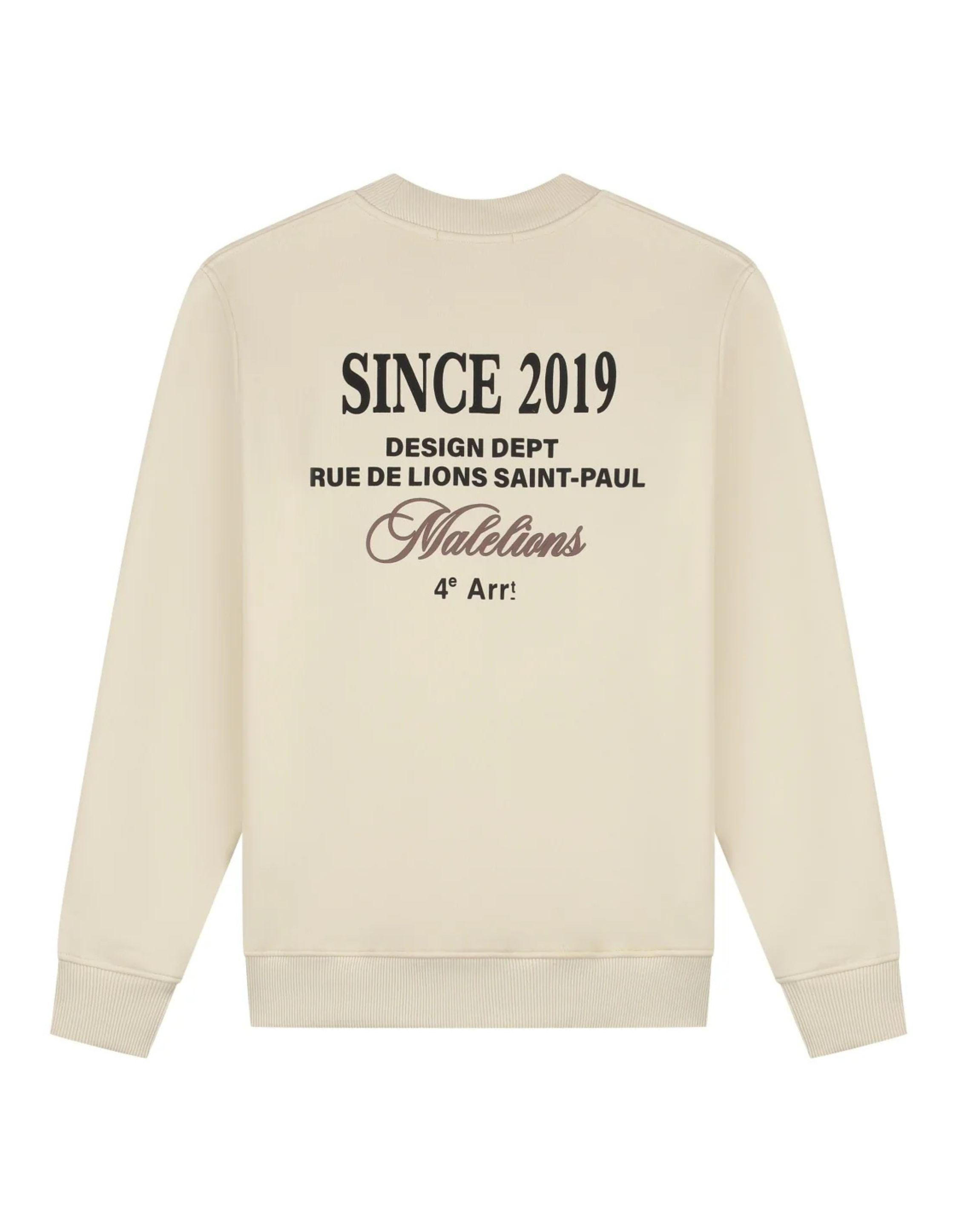Malelions Design Sweater Sweaters Beige Mm1-ss25-15