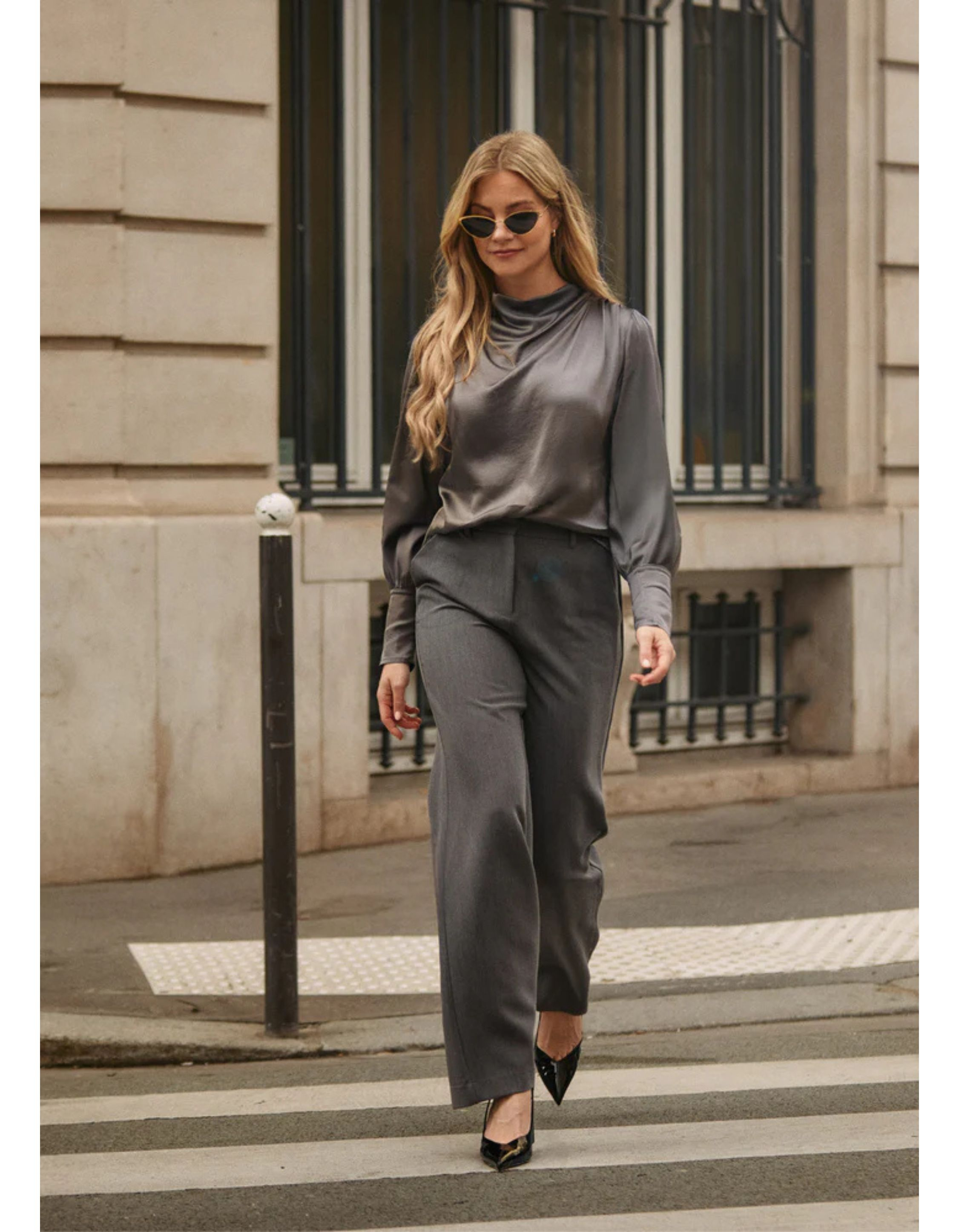 Freebird Trouser  Donkergrijs Lolani