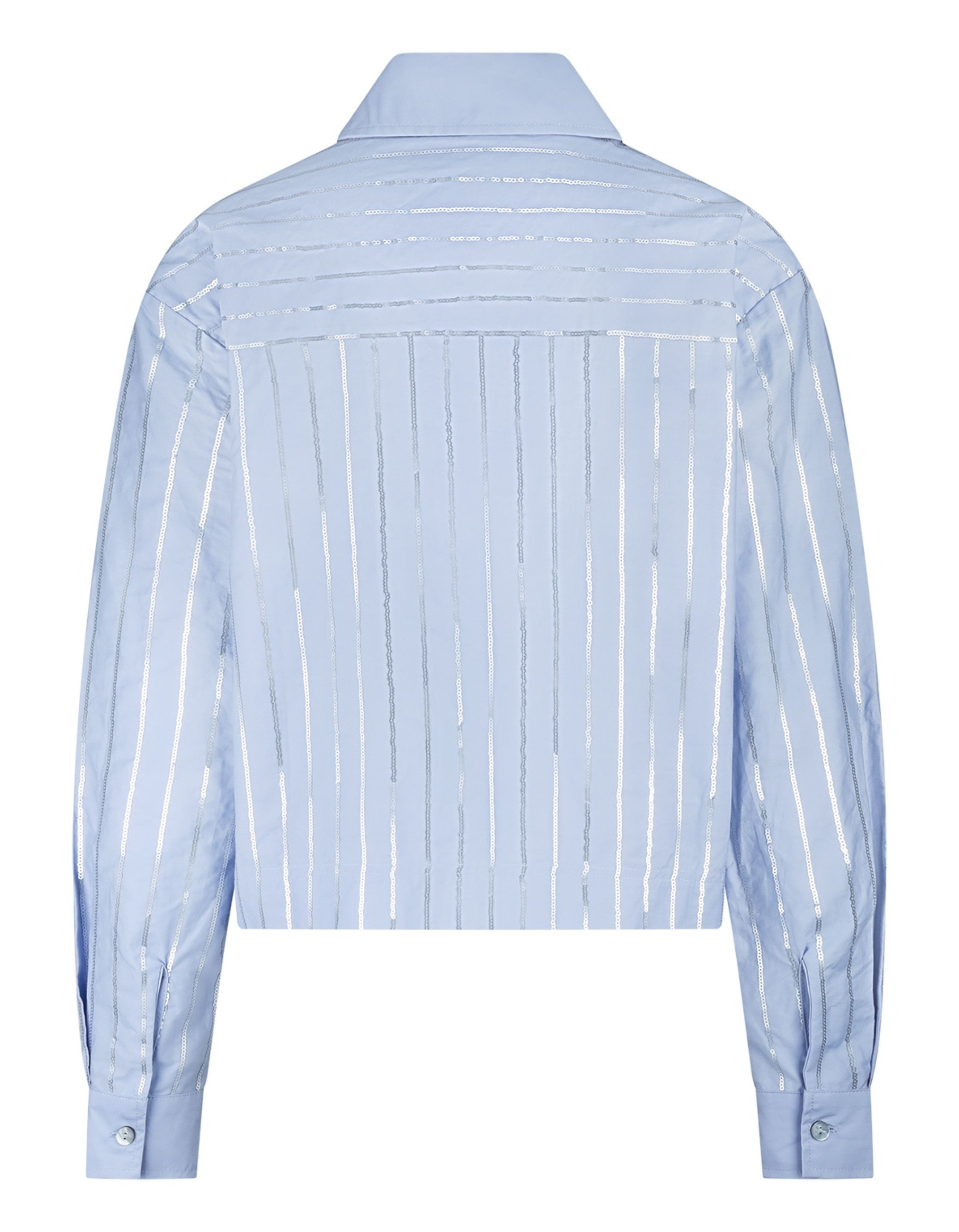 Nukus Sorrento Blouse Paillet Blouses Lichtblauw Nkf02000