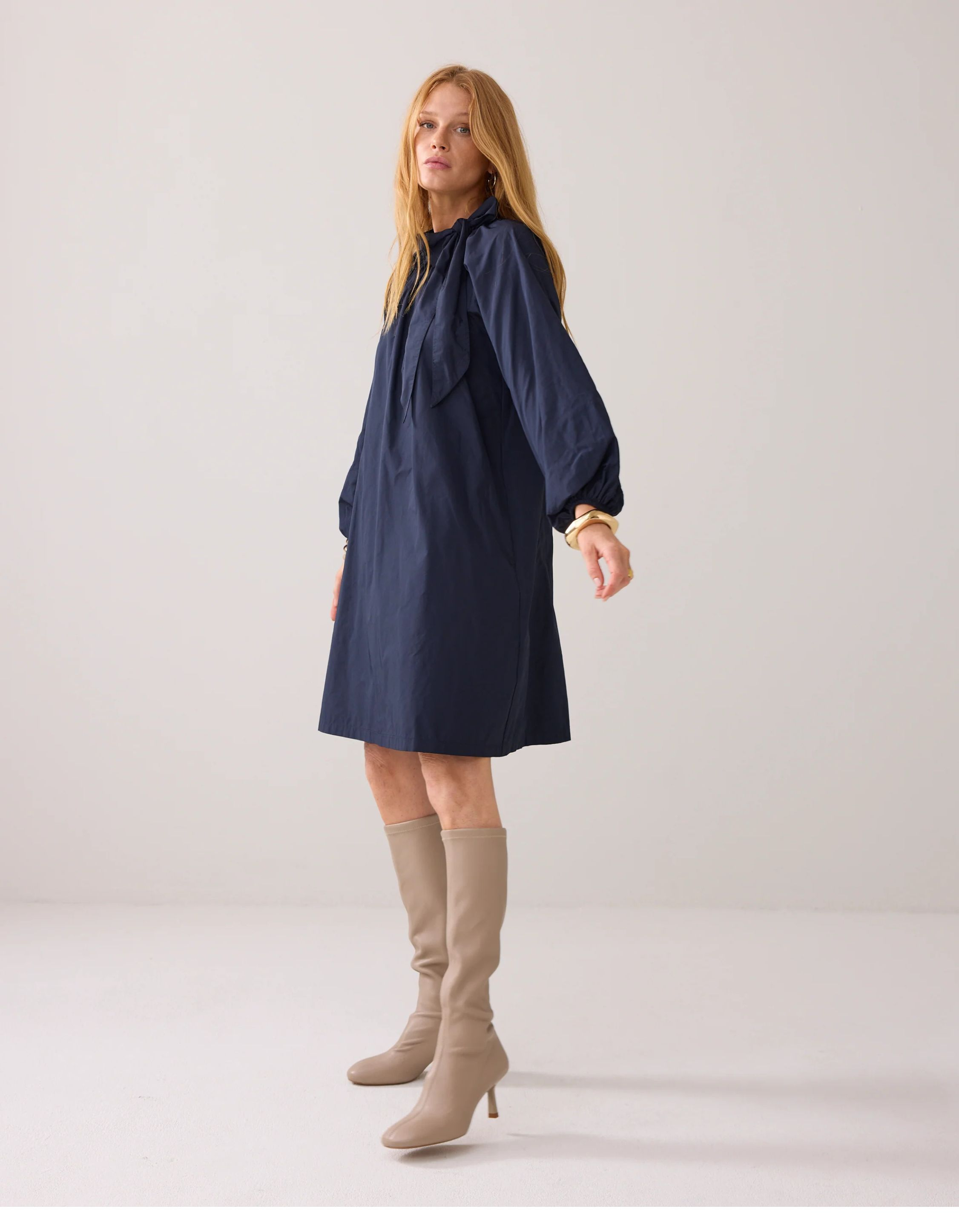 Summum Dress Taft Light Jurken Donkerblauw 5s1630-12259