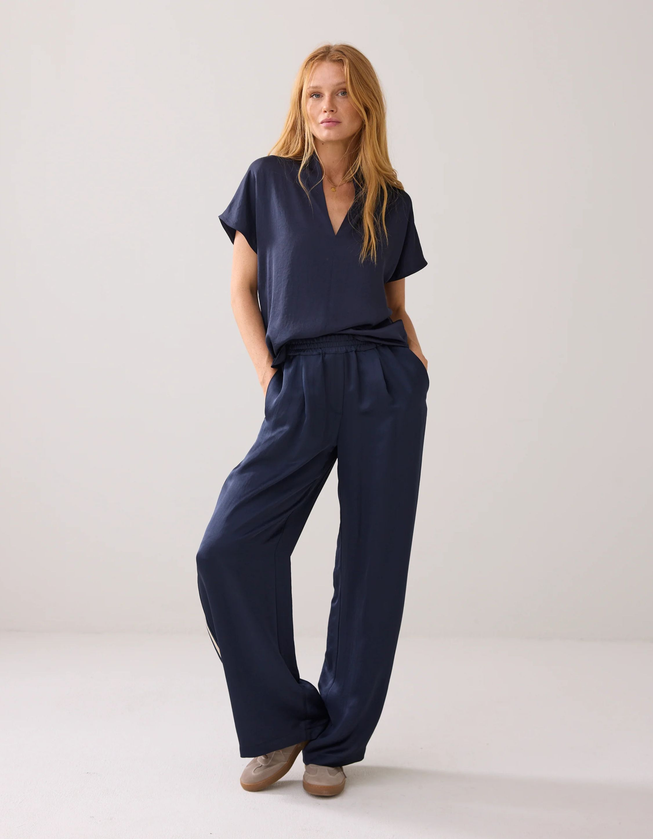 Summum Top Sleeveless Silky Touch Tops Donkerblauw 2s3324-11817