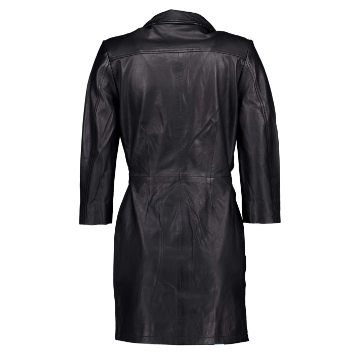 Est seven Ori Jurken Zwart Leather Black