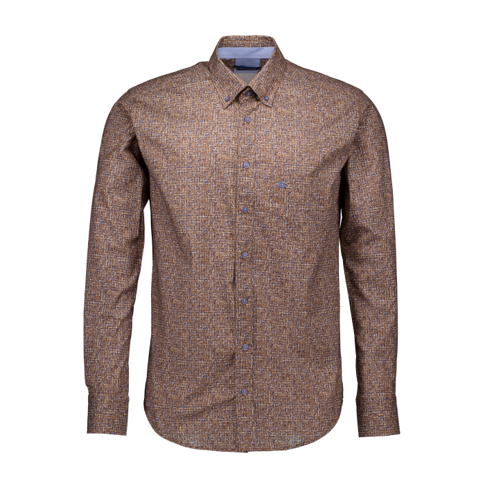 Giordano Lange Mouw Overhemden Print 227030 55