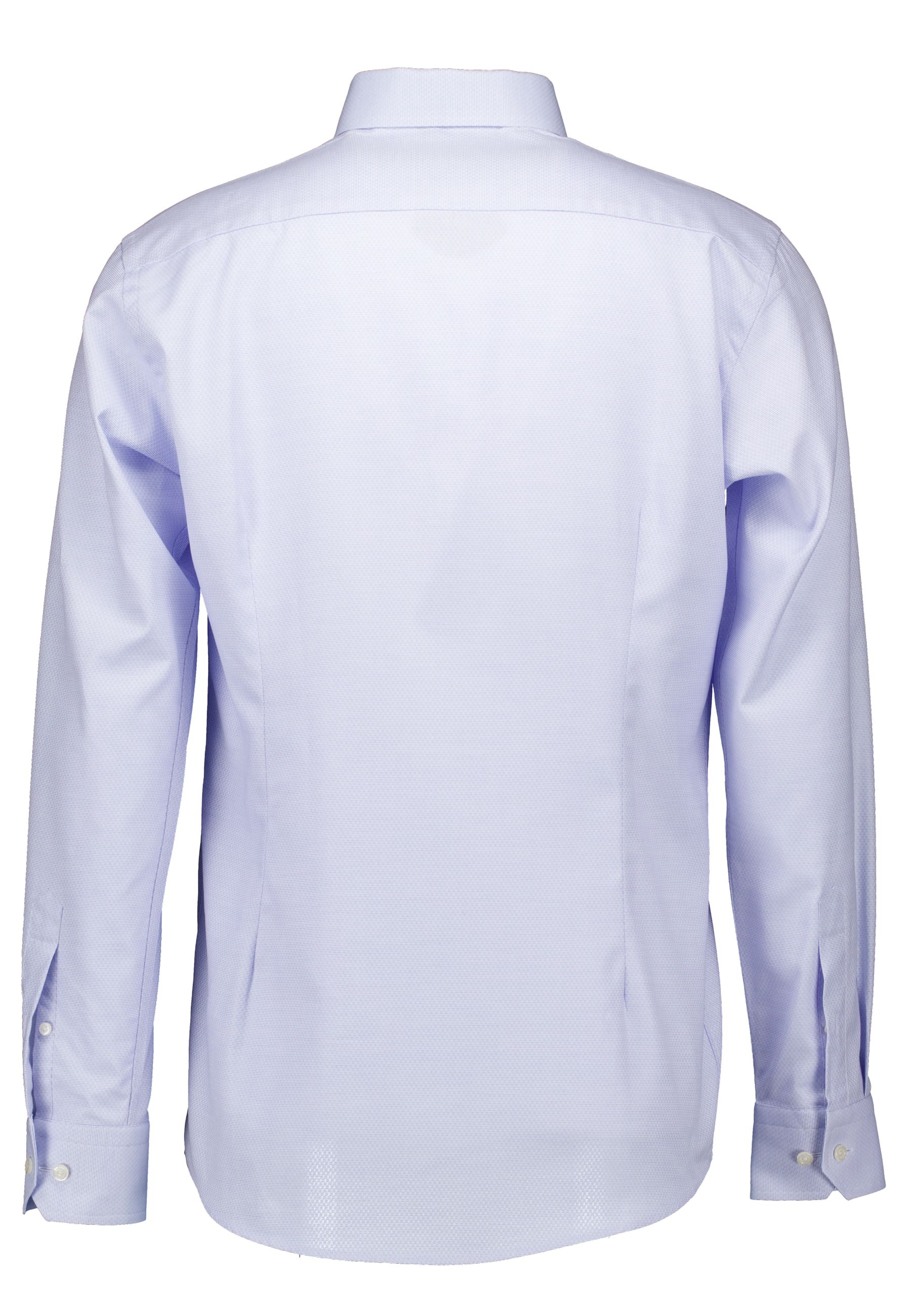 Dobby Lange Mouw Overhemden Lichtblauw 100011816