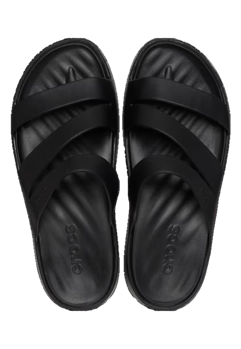 Getaway strappy slippers zwart