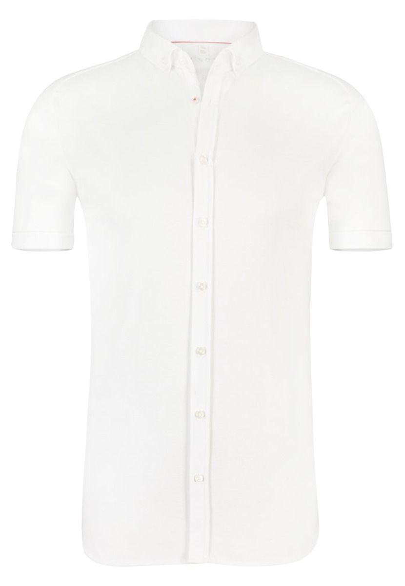 Modern bd 1/2 korte mouw overhemden wit