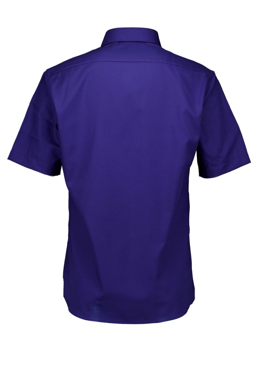 Korte Mouw Overhemden Donkerblauw 8202 C19k