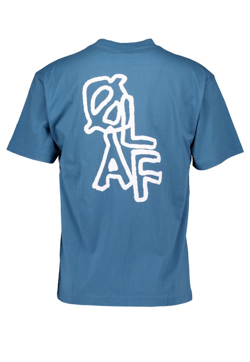 Layered logo tee t-shirts blauw