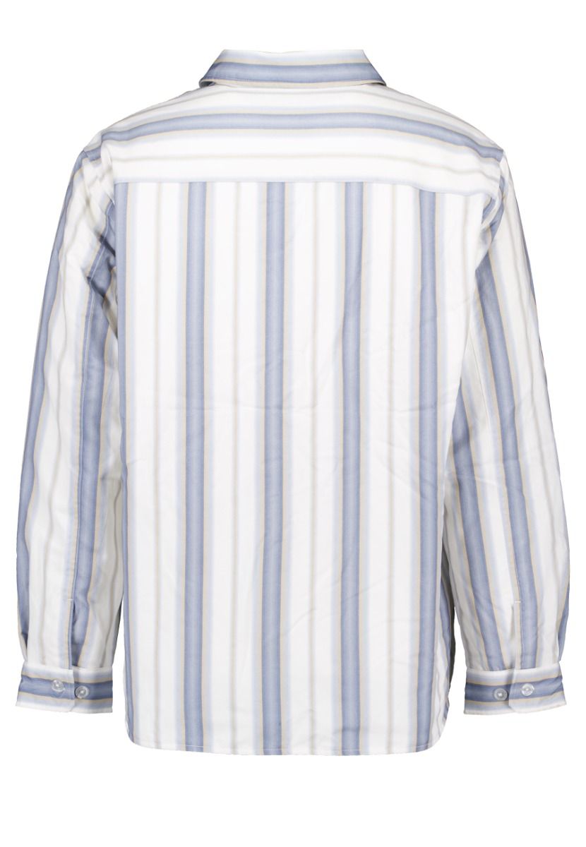 Padded stripe overshirts wit
