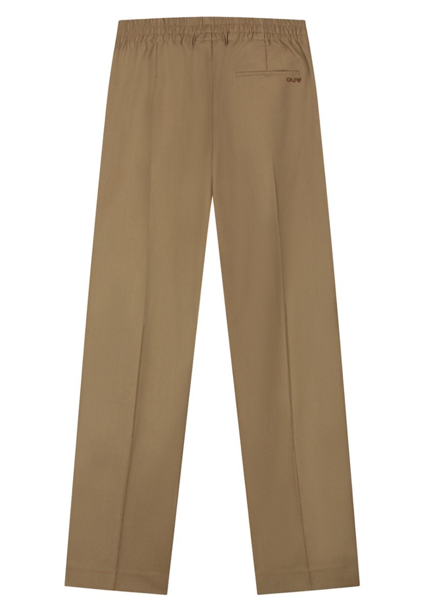 Elasticated pantalons bruin