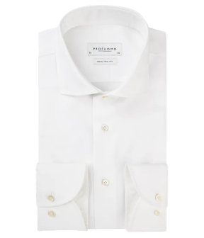 Profuomo  Lange Mouw Overhemden Wit Pp2hc10006 White