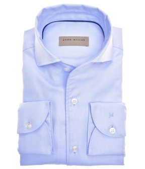 John Miller Tailored Fit Lange Mouw Overhemden Blauw 5140457-130