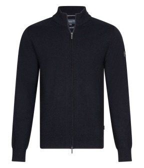 Cavallaro Merino Full Zip Cardigan Vesten Zwart 119245003