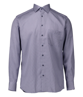 Eterna  Lange Mouw Overhemden Blauw 4382 X19k