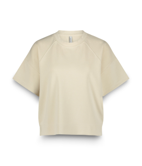 Summum Boxy Sleeveless Top Scuba Tops Beige 3s5144-30689