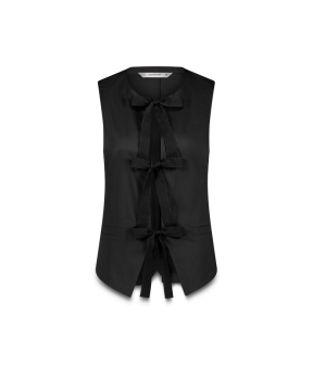 Summum Gilet Cotton Stretch Gilets Zwart 9s135-11816