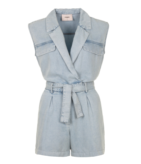 Freebird Jumpsuit  Lichtblauw Yael Sl Dnm- Tencel-25-2