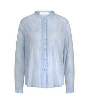 Nukus Rosan Blouse Embroidery  Blauw Nks02077