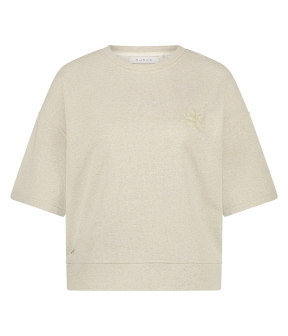 Nukus Lotte Sweat Lurex Sweaters Zand Nks03005
