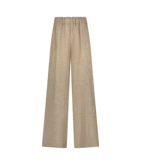 Nukus Debb Pants Melange Pantalons Taupe Nks09034