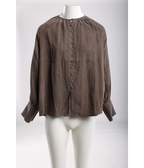 Nukus Sterre Blouse Blouses Bruin Nkf02014