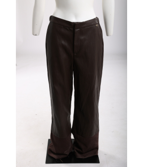 Nukus Fenna Pants Pantalons Donkerbruin Nkf09007