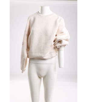 Nukus Amadora Sweater Flowerstuds Sweaters Zand Nkf03029