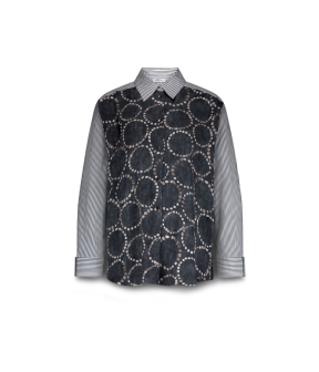 Summum Blouse All Over Print Blouses Donkerblauw 2s3329-12263