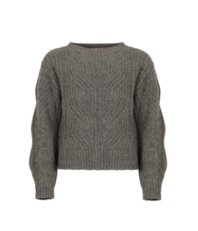Freebird Pull  Grijs Kathleen Kn-lurex-cable-25-3