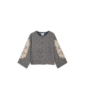 Summum Jacket Blue Jacquard  Donkerblauw 1s1284-12411