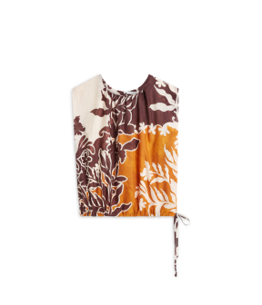 Summum Top Border Print Double  Multicolor 2s3479-12453